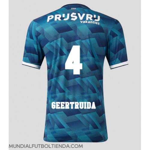 Camiseta Feyenoord Lutsharel Geertruida #4 Segunda Equipación Replica 2023-24 mangas cortas